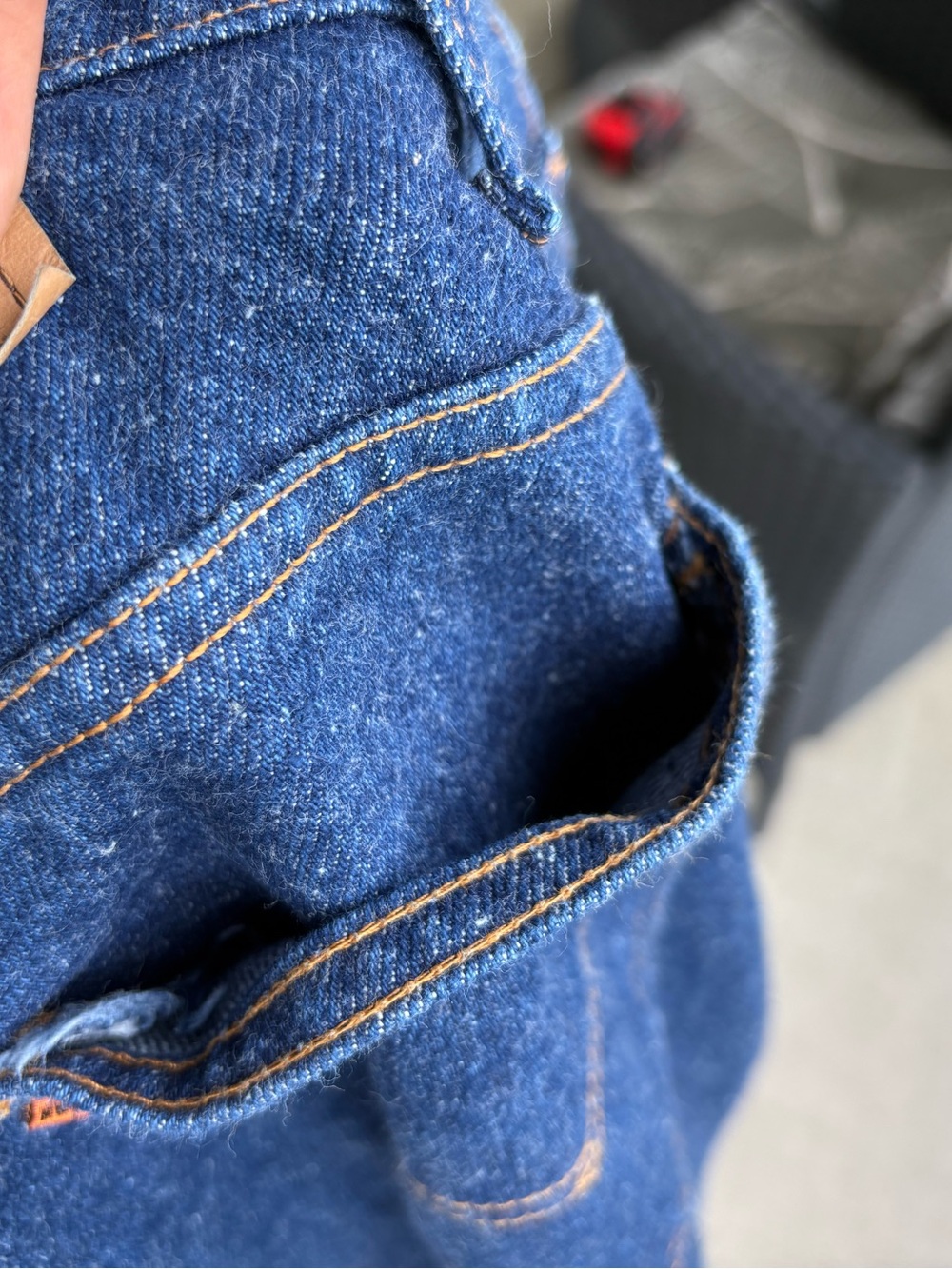 Vintage 80s Levis 517 Orange Tab Scovill USA Dark Wash Bootcut Jeans Mens 36x29 - Picture 6 of 9